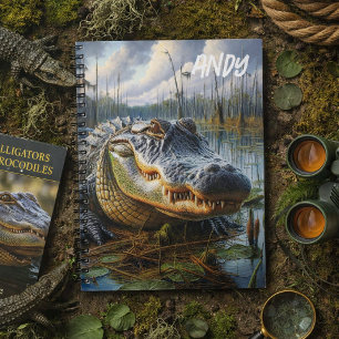 Persoonlijke Alligator Moeras voor Jongens Notitieboek