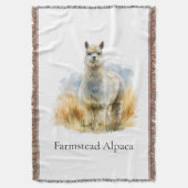 Persoonlijke Alpaca Boerderij Welkom Deken (Voorkant Verticaal)
