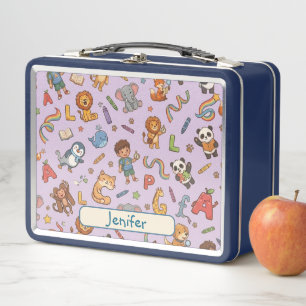 Persoonlijke Alphaland Kids Lunch Blauwe Doos