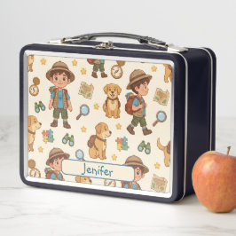 Persoonlijke Alphaland Kids Lunch Zwart Doos