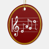 Persoonlijke Alto Singer Musical Keramisch Ornament (Links)