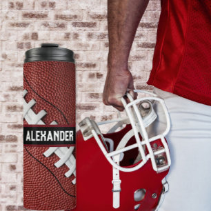 Persoonlijke American Football-waterfles Thermosbeker