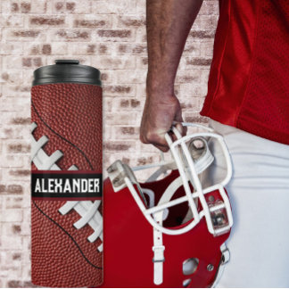 Persoonlijke American Football-waterfles Thermosbeker