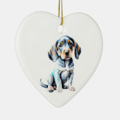 Persoonlijke Amerikaanse Engelse Coonhound Puppies Keramisch Ornament (Rechts)