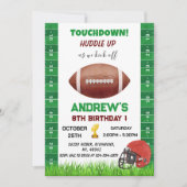 Persoonlijke Amerikaanse football Verjaardag met F Kaart (Voorkant)