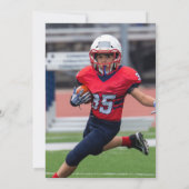 Persoonlijke Amerikaanse football Verjaardag met F Kaart (Achterkant)