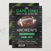 Persoonlijke Amerikaanse football Verjaardagsuitno Kaart (Voorkant / Achterkant)