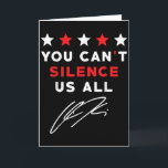 Persoonlijke Amerikaanse mannen vrouwen U kunt nie Kaart<br><div class="desc">Persoonlijke Amerikaanse mannen vrouwen U kunt ons allen niet tot zwijgen brengen</div>