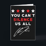 Persoonlijke Amerikaanse mannen vrouwen You Cant S Kaart<br><div class="desc">Persoonlijke Amerikaanse mannen vrouwen You Cant Silence ons allemaal</div>