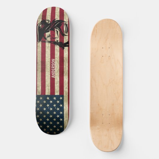 Persoonlijke Amerikaanse piraat Lady Persoonlijk Skateboard (Voorkant)