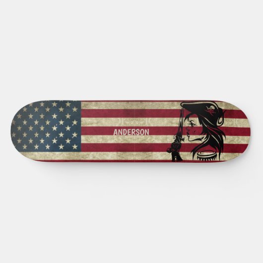Persoonlijke Amerikaanse piraat Lady Persoonlijk Skateboard (Horizontaal)