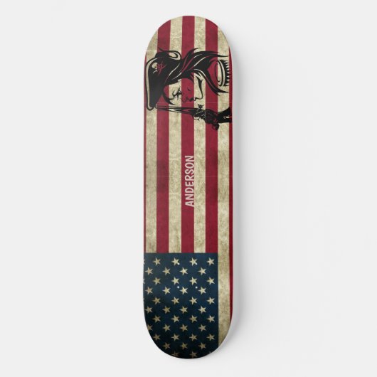 Persoonlijke Amerikaanse piraat Lady Persoonlijk Skateboard (Voorkant)