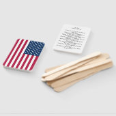 Persoonlijke Amerikaanse vlag Handwaaier (Niet-gemonteerd)