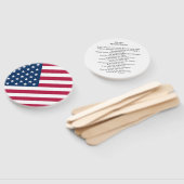 Persoonlijke Amerikaanse vlag Handwaaier (Niet-gemonteerd)