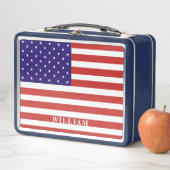 Persoonlijke Amerikaanse Vlag Kinderen (In situ)