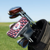 Persoonlijke AMERIKAANSE Vlag Monogram Putter Golfheadcover (Insitu)