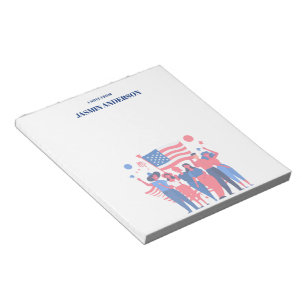 Persoonlijke Amerikaanse Vlag Patriottisch USA  Notitieblok