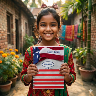Persoonlijke Amerikaanse Vlag Patriottische VS  Notitieboek