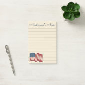 Persoonlijke Amerikaanse Vlag Post-it-blokjes Cade Post-it® Notes (Kantoor)
