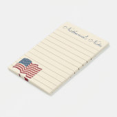 Persoonlijke Amerikaanse Vlag Post-it-blokjes Cade Post-it® Notes (Schuin)