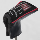 Persoonlijke Amerikaanse Vlag Putter Golfheadcover (3/4 voorkant)