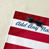 Persoonlijke Amerikaanse vlag Strandlaken (In situ)