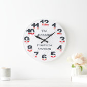 Persoonlijke Amerikaanse vlaggetallen Grote klok (Huis)