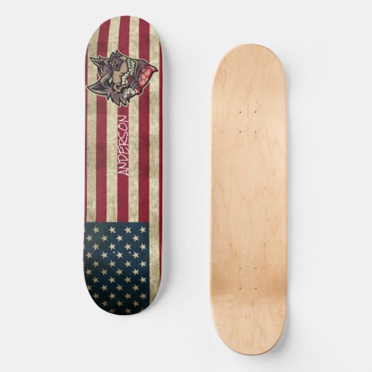Persoonlijke Amerikaanse Wolf Persoonlijk Skateboard (Voorkant)