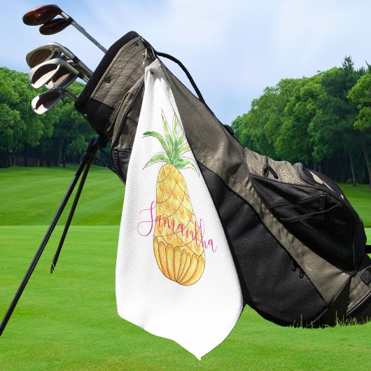 Persoonlijke Ananas Golfhanddoek