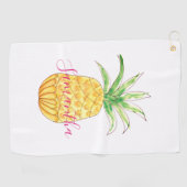 Persoonlijke Ananas Golfhanddoek (Horizontaal)