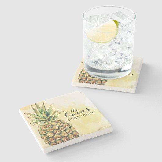Persoonlijke ananas onderzetters (Zijkant)