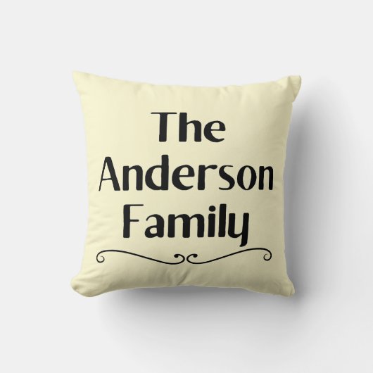 Persoonlijke Anderson Familie Naam Kussen (Voorkant)