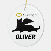 Persoonlijke Angel Cat Keramisch Ornament (Links)