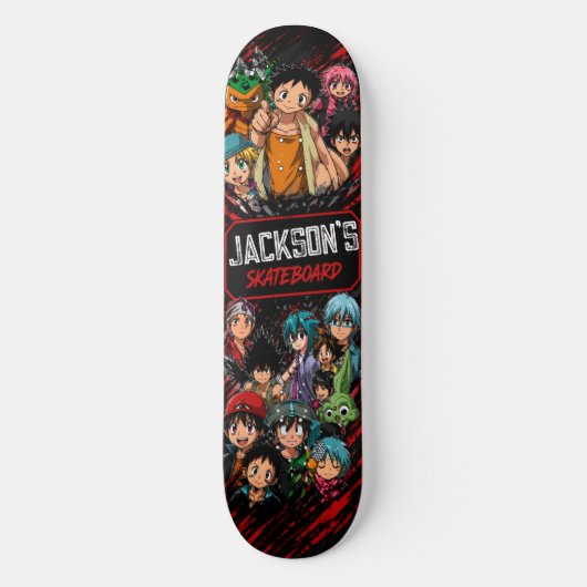 Persoonlijke Anime Cadeaubord Skateboard Deck (Voorkant)