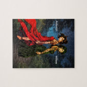 Persoonlijke Anime Getatoeëerde Meisjes Legpuzzel (Horizontaal)