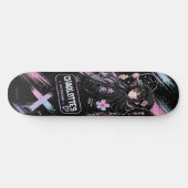 Persoonlijke Anime Pastel en Zwarte Skateboard (Horizontaal)