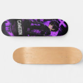 Persoonlijke Anime Zwart Paarse Samurai Persoonlijk Skateboard (Horizontaal)