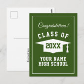 Persoonlijke ansichtkaarten voor het eindexamenfee briefkaart (Voorkant / Achterkant)