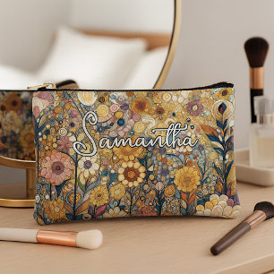 Persoonlijke antieke Art Nouveau bloemenschilderin Etui