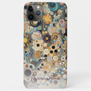 Persoonlijke antieke art nouveau stijl bloem Case-Mate iPhone case