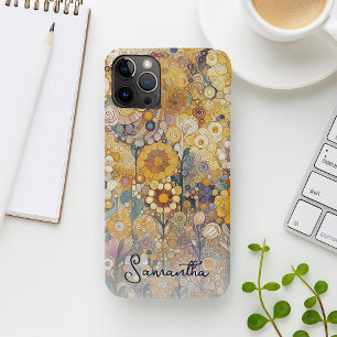 Persoonlijke antieke art nouveau stijl bloemig Case-Mate iPhone case