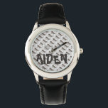 Persoonlijke Ants Marching Black Ant Insect Watch Horloge<br><div class="desc">Voorziet een originele tellersillustratie van mieren die marcheren. Eenvoudig personaliseer met de naam van de ontvanger!</div>