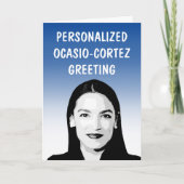 Persoonlijke AOC / Ocasio-Cortez wenskaart Kaart (Voorkant)