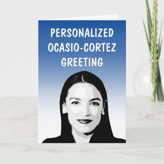 Persoonlijke AOC / Ocasio-Cortez wenskaart Kaart (Voorkant)