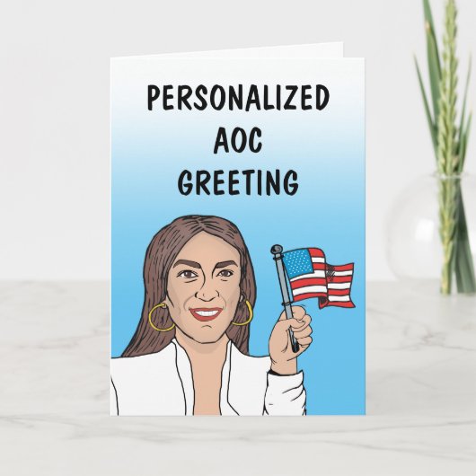 Persoonlijke AOC wenskaart Kaart (Voorkant)