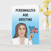 Persoonlijke AOC wenskaart Kaart (Gele Bloem)