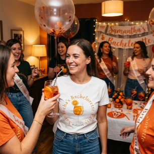 Persoonlijke Aperol Spritz vrijgezellenfeestje Tri-Blend Shirt