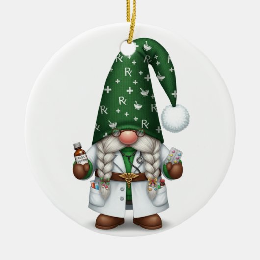 Persoonlijke Apotheker Kabouter Ornament (Voorkant)