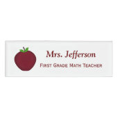 Persoonlijke Apple Teachers Name Tag (Voorkant)