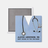 persoonlijke appreciatietekstaartjes van verpleegk magneet (Voorkant / Achterkant)